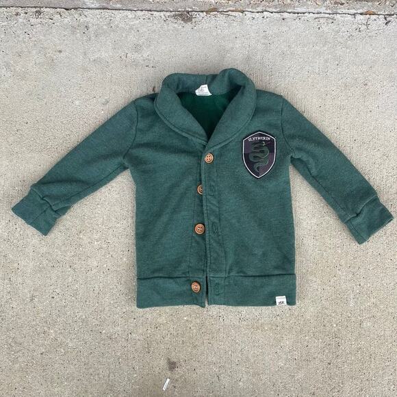 Lulu+Roo‎ Toddler 2T Kids Green Slytherin Harry Potter Limited Edition Cardigan - Picture 1 of 8
